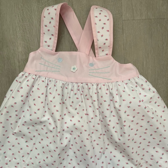 The Beaufort Bonnet Company Nancys Novelty Set Bunny Rosebud Easter 3T - Picture 2 of 3